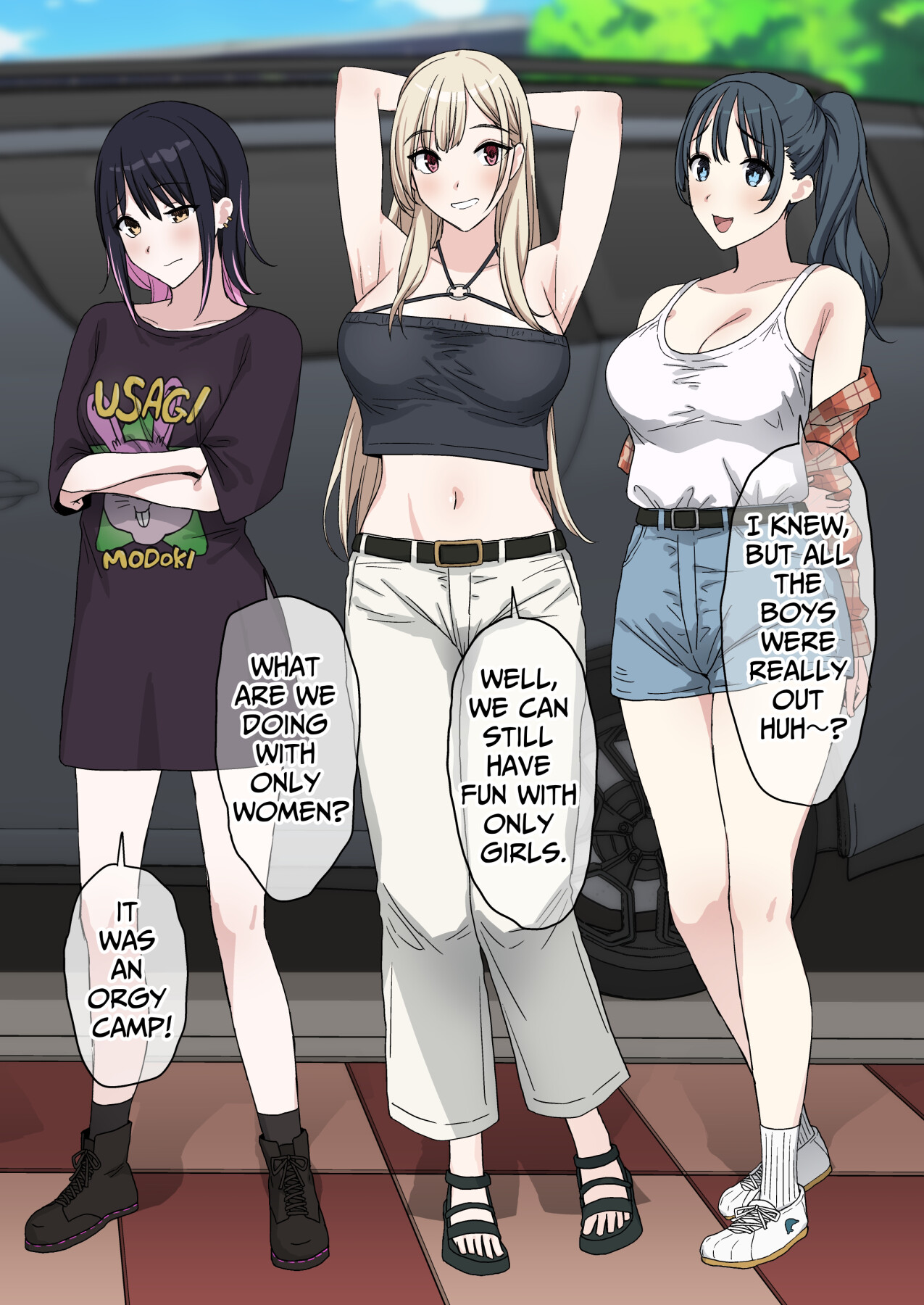 Hentai Manga Comic-Only One Guy At The Fuck Club's Intensive Training Camp-Read-11